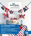 SALE Machine Embroidery Let Freedom Reign Projects INSTRUCTIONS ME201LFR24R4 - Riley Blake Designs - USB File 4 Projects