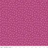 Image of the Morning Meadow Millet Orchid quilting cotton fabric. Features sprigs on a pink background. Cute Little Fabric Shop