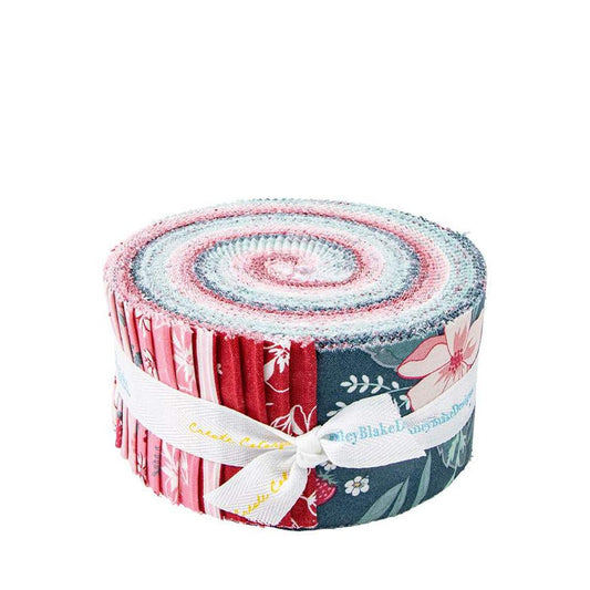 SALE Berry Market 2.5 Inch Rolie Polie Jelly Roll 40-Piece - Riley Blake - Precut  Bundle - Vivid Colorful - Quilting Cotton Fabric