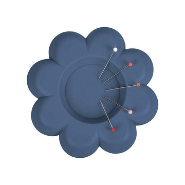 DEAL Lori Holt Flower Power Magnetic Pin Holder ST-40885 Denim - Riley Blake Designs - Vintage Flower Design