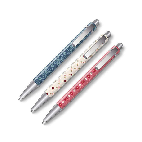 SALE Lori Holt Americana Busy Bee Pencils ST-40887 - Riley Blake Designs - Set of 3 Mechanical Pencils With Erasers and Lead