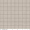 Fat Quarter End of Bolt - FLANNEL Till the Cows Come Home Plaid F16112 Taupe - Riley Blake Designs - Plaid Lines - FLANNEL Cotton Fabric