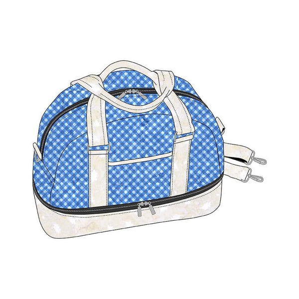 Townsend Bag PATTERN P210 by Sallie Tomato - Riley Blake Designs - INSTRUCTIONS Only - Large Zipper Carryon Travel Bag