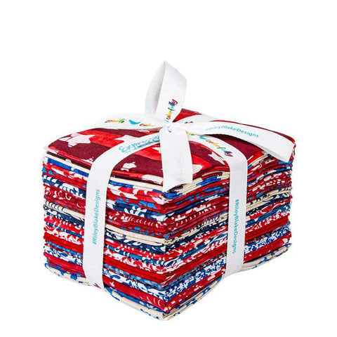 SALE Batiks ExpressionsLet Freedom Reign Fat Quarter Bundle 21 pieces - Riley Blake Designs - Pre cut Precut - Quilting Cotton Fabric