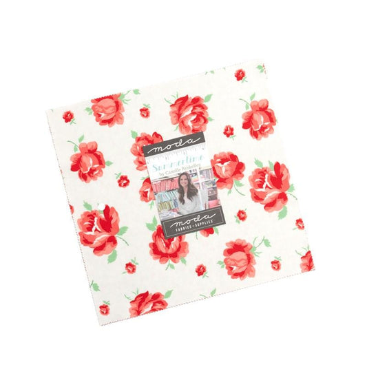 SALE Summertime Layer Cake 10" Stacker Bundle - Moda Fabrics - 42-Piece Precut  - Quilting Cotton Fabric