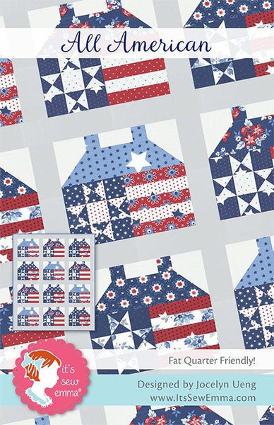 All American Quilt Pattern ISE-291 by Its Sew Emma - Moda Fabrics - INSTRUCTIONS Only - Fat Quarter Friendly