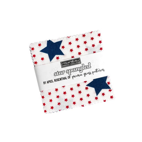 Star Spangled Mini Charm Pack 2 1/2" Stacker Bundle - Moda Fabrics - 42 piece Precut Pre cut - Quilting Cotton Fabric