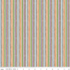 Image of the Trick or Treat Stripes Multi quilting cotton fabric by Lisa Audit for Riley Blake Designs. Features stripes on a multicolored background. Cute Little Fabric Shop