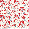 3-Yard cut- Freedom Garden Ditsy Floral WIDEBACK WB15628 Multi - Riley Blake - 106" - Misprint - Quilting Cotton Fabric
