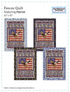 Image of the Fences quilt pattern by QT Fabrics. Features four styles of patriotic map quilts. 
Cute Little Fabric Shop