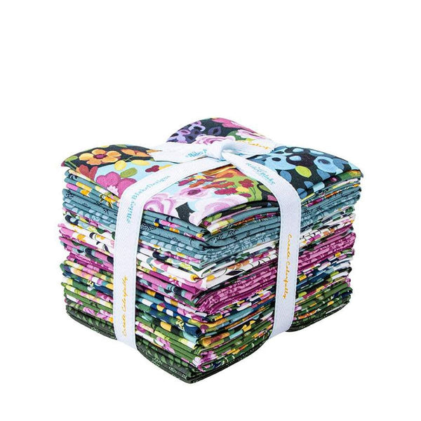 SALE Morning Meadow Fat Quarter Bundle 21 pieces - Riley Blake Designs - Pre cut Precut - Floral Flowers - Quilting Cotton Fabric