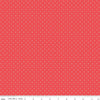 SALE FLANNEL Dots F16028 Red Riley Blake Designs - Small Dots Spots Circles - FLANNEL Cotton Fabric