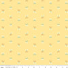 Image of the Sunsetridge Scissors Sunshine quilting cotton fabric by Minki Kim for Riley Blake Designs. Features pixels on a pink background. Cute Little Fabric Shop