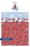 Image of the Yacht Club Storyboard by Amanda Niederhauser for Riley Blake Designs. Features boating themed fabrics on various backgrounds. Cute Little Fabric Shop