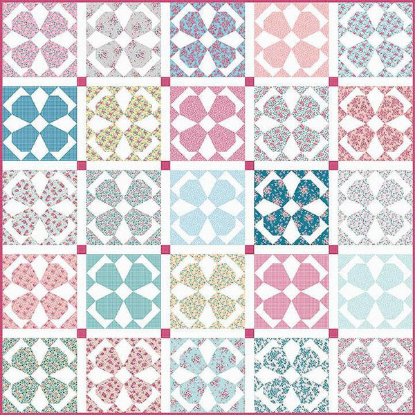SALE Blue Bells Quilt PATTERN P124 by Gerri Robinson - Riley Blake - INSTRUCTIONS Only - Two Designs Two Sizes