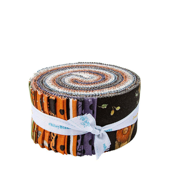 Trick or Treat 2.5 Inch Rolie Polie Jelly Roll 40 pieces - Riley Blake Designs - Precut Pre cut Bundle - Halloween - Cotton Fabric