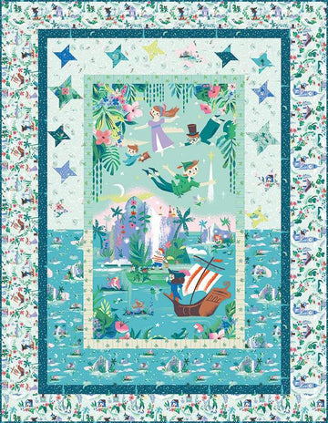 Forever Neverland Panel Boxed Quilt Kit KT-15900 - Riley Blake Designs - Box Pattern Fabric - Neverland - Quilting Cotton