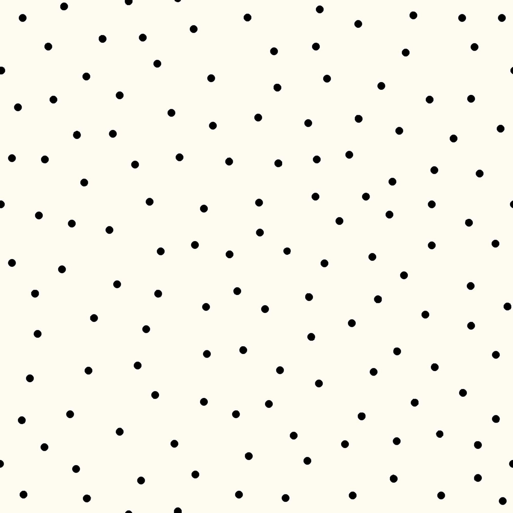 Image of the Steampunk Halloween 3 Dot Cream quilting cotton fabric. Features halloween dots on a cream background. Cute Little Fabric Shop