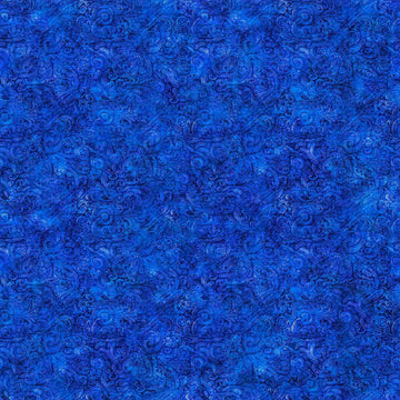 Image of the Festivus Festivus Blender Blue quilting cotton fabric by Dan Morris for Riley Blake Designs. Features an abstract swirl on a blue background. Cute Little Fabric Shop