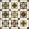 Image of the Big Ben Quilt Pattern by Aria & Ava Quilts for Riley Blake Design. Features a square brown quilt. 
Cute Little Fabric Shop