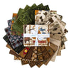 Image of the Perry Grove fat quarter bundle by The RBD Designers for Riley Blake Designs. Features outdoor themed fabrics on brown backgrounds. 
Cute Little Fabric Shop