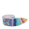 Image of the Vibrance rolie polie by Leslie Ryan for Riley Blake Designs. Features bright colored fabrics. Cute Little Fabric Shop