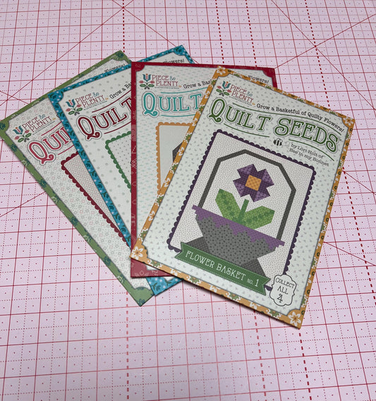 SALE Quilt Seeds Piece & Plenty PATTERN Set of All 4 - Lori Holt - Riley Blake - Bundle - Instructions Only - Paper Pattern Included