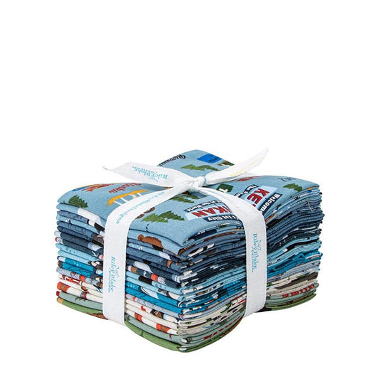 Alaska Parks Fat Quarter Bundle 18-Piece - Riley Blake Designs -  Precut - Quilting Cotton Fabric - Licensed Product