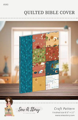 SALE Quilted Bible Cover Quilt PATTERN P177 by Jennifer Long - Riley Blake Designs - Instructions Only - 5" Stacker Friendly