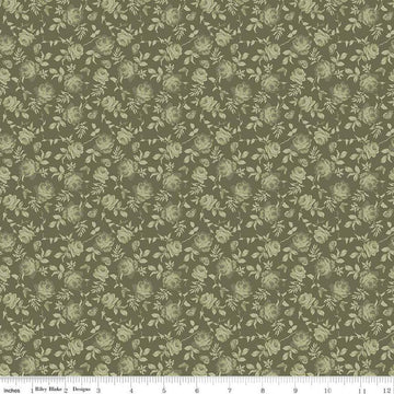 DEAL Anne of Green Gables Tone-on-Tone C16125 Green - Riley Blake Designs - Butterflies Floral - Quilting Cotton Fabric - Licensed Product