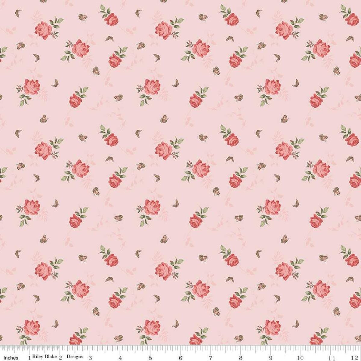 Anne of Green Gables Roses C16124 Pink - Riley Blake Designs - Flowers ...