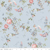 DEAL Anne of Green Gables Floral C16121 Sky - Riley Blake Designs - Flowers Leaves Birds - Quilting Cotton Fabric - Licensed Product