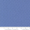 Image of the Star Spangled Checks Shining Sea quilting cotton fabric by Moda Fabrics. Features gingham on a blue background. Cute Little Fabric Shop