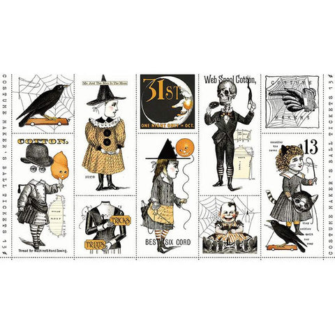 SALE Costume Maker's Act II Medium Patch Panel PD16002 - Riley Blake Designs - Halloween - J Wecker Frisch - Quilting Cotton Fabric