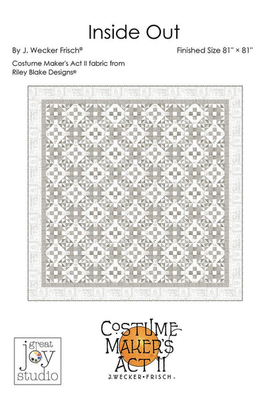 SALE Inside Out Quilt PATTERN P120 by J. Wecker Frisch - Riley Blake Designs - INSTRUCTIONS Only