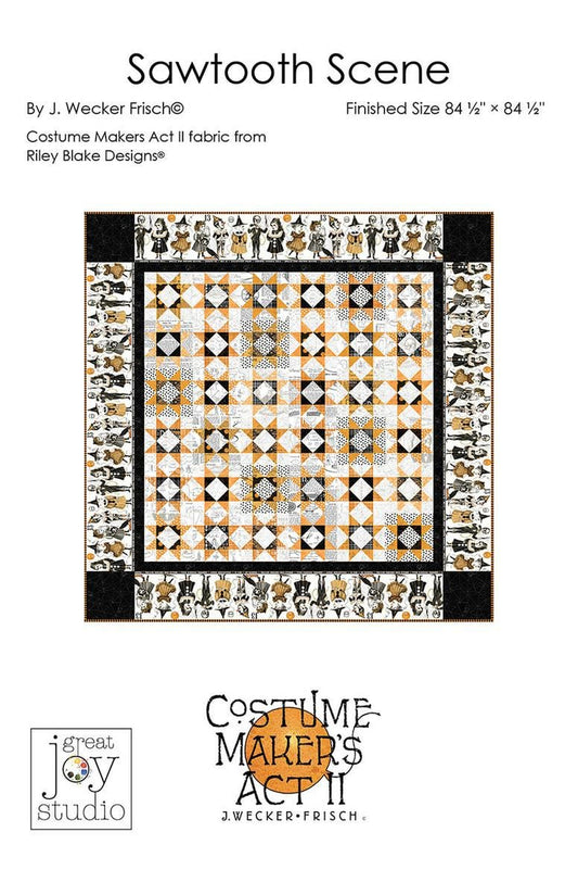 DEAL Sawtooth Scene Quilt PATTERN P120 - J. Wecker Frisch - Riley Blake Designs - INSTRUCTIONS Only