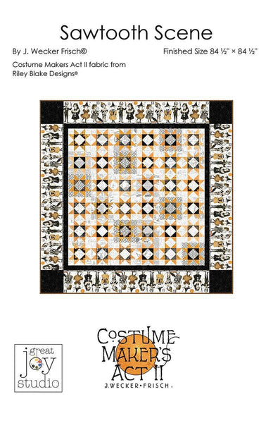SALE Sawtooth Scene Quilt PATTERN P120 by J. Wecker Frisch - Riley Blake Designs - INSTRUCTIONS Only