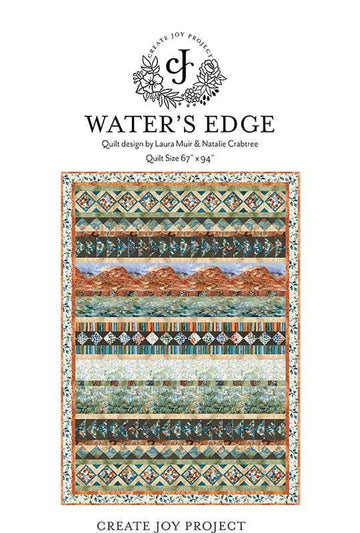 SALE Waters Edge Quilt PATTERN CJP-2302 - Minick & Simpson - Moda Fabrics - Instructions Only - Machine Pieced