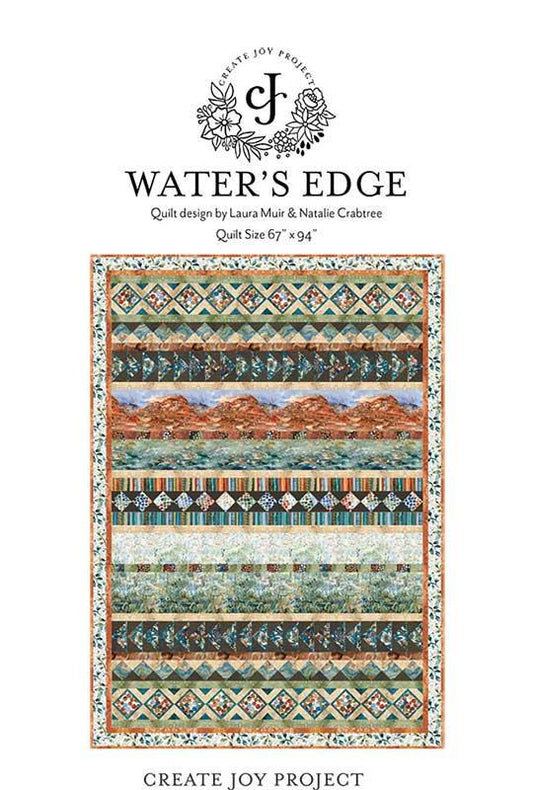 SALE Waters Edge Quilt PATTERN CJP-2302 - Minick & Simpson - Moda Fabrics - Instructions Only - Machine Pieced