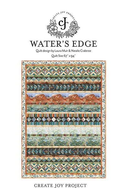 Waters Edge Quilt PATTERN CJP-2302 by Minick & Simpson - Moda Fabrics - INSTRUCTIONS Only - Machine Pieced