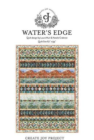 Waters Edge Quilt PATTERN CJP-2302 by Minick & Simpson - Moda Fabrics - INSTRUCTIONS Only - Machine Pieced