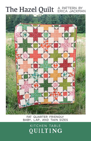 The Hazel Quilt PATTERN P212 by Erica Jackman - Riley Blake Designs - Instructions Only - Fat Quarter Friendly - Three Sizes
