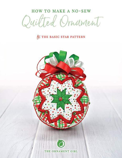 SALE Basic Star Ornament Project Quilt PATTERN P235 by The Ornament Girl - Riley Blake Design - INSTRUCTIONS Only - No-Sew Project