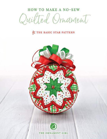 SALE Basic Star Ornament Project Quilt PATTERN P235 by The Ornament Girl - Riley Blake Design - INSTRUCTIONS Only - No-Sew Project