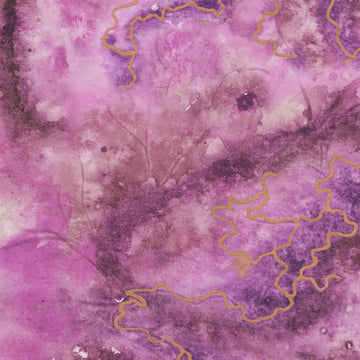 3-Yard Cut - DEAL Wanderlust WIDEBACK 108031 Amethyst - Moda Fabrics - 108" Stars Watercolor Abstract - Quilting Cotton Fabric