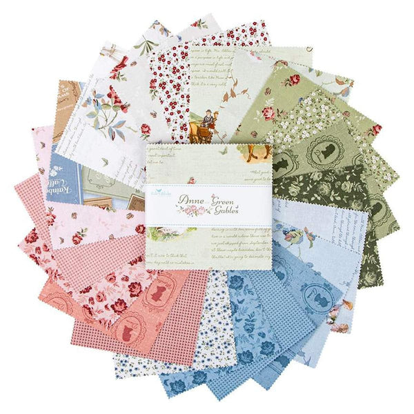 Anne of Green Gables Charm Pack 5" Stacker Bundle - Riley Blake Designs - 42 piece Precut - Quilting Cotton - Licensed Product
