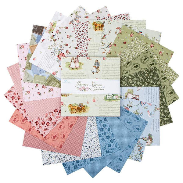 SALE Anne of Green Gables Layer Cake 10" Stacker Bundle - Riley Blake - 42 piece Precut - Quilting Cotton Fabric - Licensed Product