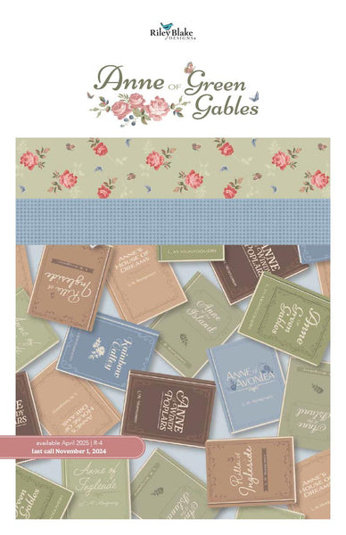 Anne of Green Gables 2.5 Inch Rolie Polie Jelly Roll 40 pieces - Riley Blake - Precut - Quilting Cotton Fabric - Licensed Product
