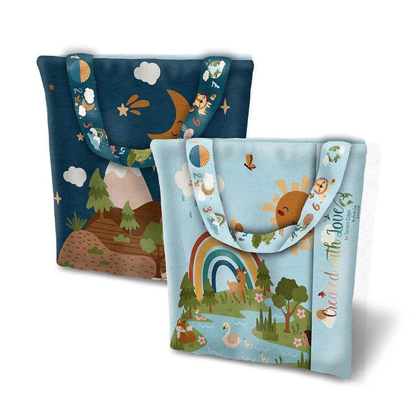 SALE Created with Love FELT Panel FT15979 by Riley Blake - Tote Bag Pieces Animals - Polyester Felt Panel