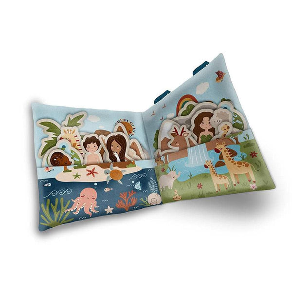 SALE Created with Love FELT Panel FT15979 by Riley Blake - Tote Bag Pieces Animals - Polyester Felt Panel